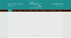 Desktop Screenshot of headtotoesalon.net